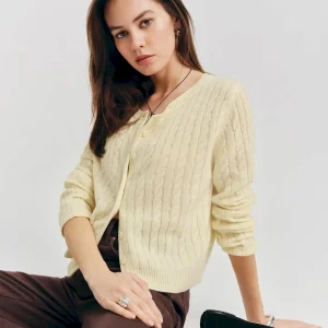 Clara Cashmere Crew Cardigan