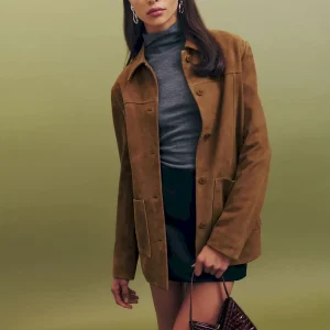Veda Lincoln Suede Shirt Jacket