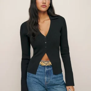 Valentina Ribbed Open Cardigan