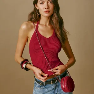 Delia Ribbed Halter Top
