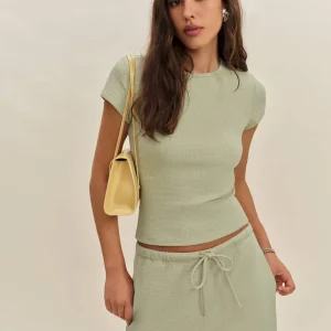 Olive Knit Top