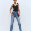 Abby Low Rise Straight Jeans