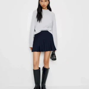 Mina Regenerative Merino Pleated Skirt