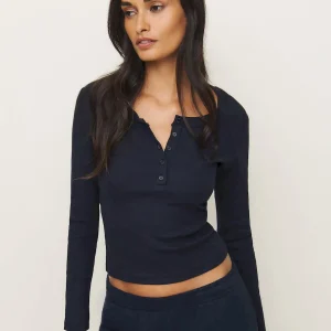 Jayden Long Sleeve Henley Tee