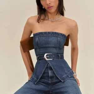 Collins Denim Top