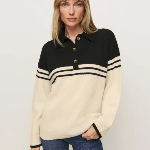 Brooklyn Cashmere Polo Sweater