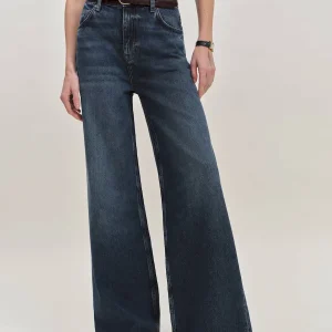 Eden Mid Rise Wide Leg Jeans