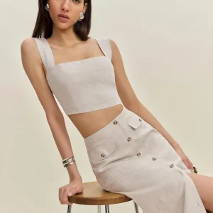 Jasmine Linen Top