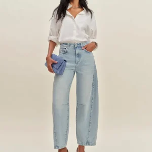 Tyler Mid Rise Barrel Jeans