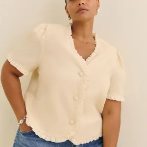 Bess Linen Top Es